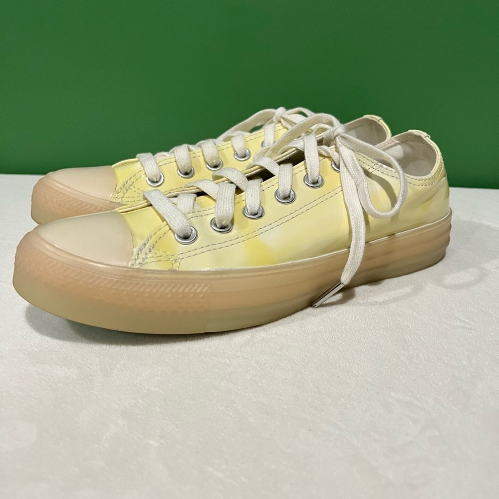 Converse - Yellow Plastic Chuck Taylor All Stars - Size 7.5 Women’s